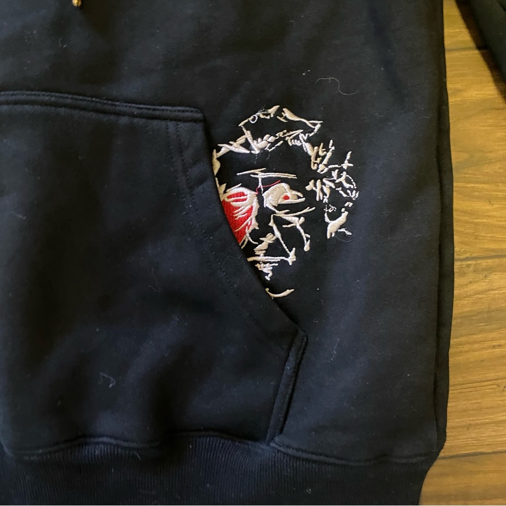 Kidsuper Studios Embroidered-design hoodie Black Sz Small Men’s - Picture 8 of 11